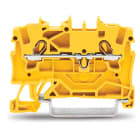WAGO ELETTRONICA - Morsetto passante per 2 conduttori.1,5 mm².adatto per applicazioni Ex e II.giallo