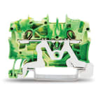 WAGO ELETTRONICA - Morsetto di terra per 2 conduttori.1,5 mm².adatto per applicazioni Ex e II.verde-giallo 2001-1207