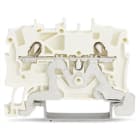 WAGO ELETTRONICA - Morsetto per cavi schermati per 2 conduttori.1,5 mm².marcatura centrale e laterale.bianco