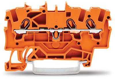 WAGO ELETTRONICA - Morsetto passante per 3 conduttori.1,5 mm².adatto per applicazioni Ex e II.arancione 2001-1302