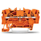 WAGO ELETTRONICA - Morsetto passante per 3 conduttori.1,5 mm².adatto per applicazioni Ex e II.arancione