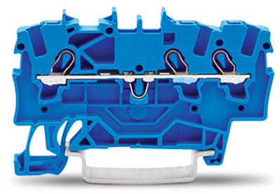 WAGO ELETTRONICA - Morsetto passante per 3 conduttori.1,5 mm².per applicazioni Ex-e-II e Ex-i.blu