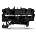 WAGO ELETTRONICA - Morsetto passante per 3 conduttori.1,5 mm².adatto per applicazioni Ex e II.nero