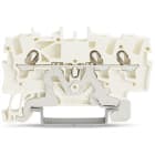 WAGO ELETTRONICA - Morsetto per cavi schermati per 3 conduttori.1,5 mm².marcatura centrale e laterale.bianco 2001-1308