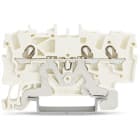 WAGO ELETTRONICA - Morsetto per cavi schermati per 3 conduttori.1,5 mm².marcatura centrale e laterale.bianco
