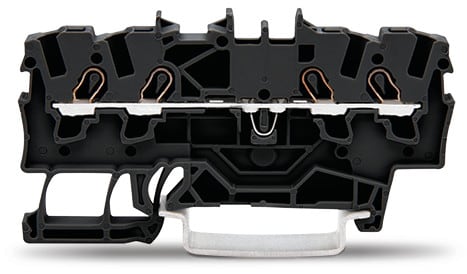 WAGO ELETTRONICA - Morsetto passante per 4 conduttori.1,5 mm².adatto per applicazioni Ex e II.nero 2001-1405