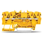 WAGO ELETTRONICA - Morsetto passante per 4 conduttori.1,5 mm².adatto per applicazioni Ex e II.giallo
