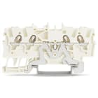 WAGO ELETTRONICA - Morsetto per cavi schermati per 4 conduttori.1,5 mm².marcatura centrale e laterale.bianco