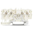 WAGO ELETTRONICA - Morsetto per cavi schermati per 4 conduttori.1,5 mm².marcatura centrale e laterale.bianco