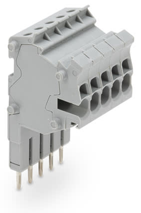 WAGO ELETTRONICA - Connettore modulare TOPJOB®S.modulare.per slot per contatto con ponticello.grigio 2001-555