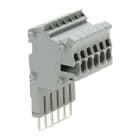 WAGO ELETTRONICA - Connettore modulare TOPJOB®S.modulare.per slot per contatto con ponticello.grigio 2001-556