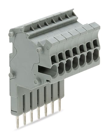 WAGO ELETTRONICA - Connettore modulare TOPJOB®S.modulare.per slot per contatto con ponticello.grigio 2001-557