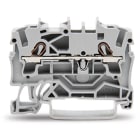 WAGO ELETTRONICA - Morsetto passante per 2 conduttori.2,5 mm².adatto per applicazioni Ex e II.grigio