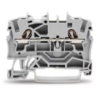 WAGO ELETTRONICA - Morsetto passante per 2 conduttori.2,5 mm².adatto per applicazioni Ex e II.grigio