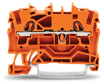 WAGO ELETTRONICA - Morsetto passante per 2 conduttori.2,5 mm².adatto per applicazioni Ex e II.arancione 2002-1202