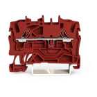 WAGO ELETTRONICA - Morsetto passante per 2 conduttori.2,5 mm².adatto per applicazioni Ex e II.rosso