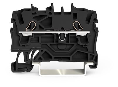 WAGO ELETTRONICA - Morsetto passante per 2 conduttori.2,5 mm².adatto per applicazioni Ex e II.nero