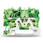 WAGO ELETTRONICA - Morsetto di terra per 2 conduttori.2,5 mm².adatto per applicazioni Ex e II.verde-giallo