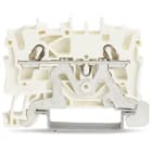 WAGO ELETTRONICA - Morsetto per cavi schermati per 2 conduttori.2,5 mm².marcatura centrale e laterale.bianco