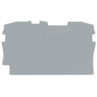 WAGO ELETTRONICA - Piastra terminale e intermedia.spessore 0,8 mm.grigio 2002-1291