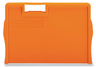 WAGO ELETTRONICA - Piastra di separazione.spessore 2 mm.sporgente.arancione