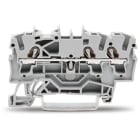 WAGO ELETTRONICA - Morsetto passante per 3 conduttori.2,5 mm².adatto per applicazioni Ex e II.grigio