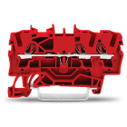 WAGO ELETTRONICA - Morsetto passante per 3 conduttori.2,5 mm².adatto per applicazioni Ex e II.rosso