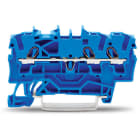 WAGO ELETTRONICA - Morsetto passante per 3 conduttori.2,5 mm².per applicazioni Ex-e-II e Ex-i.blu