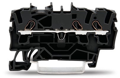 WAGO ELETTRONICA - Morsetto passante per 3 conduttori.2,5 mm².adatto per applicazioni Ex e II.nero 2002-1305