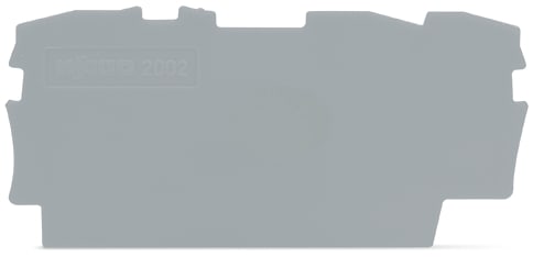 WAGO ELETTRONICA - Piastra terminale e intermedia.spessore 0,8 mm.grigio