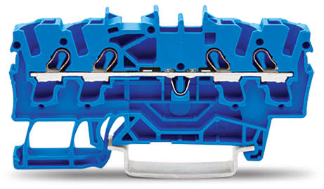 WAGO ELETTRONICA - Morsetto passante per 4 conduttori.2,5 mm².per applicazioni Ex-e-II e Ex-i.blu