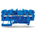 WAGO ELETTRONICA - Morsetto passante per 4 conduttori.2,5 mm².per applicazioni Ex-e-II e Ex-i.blu