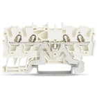 WAGO ELETTRONICA - Morsetto per cavi schermati per 4 conduttori.2,5 mm².marcatura centrale e laterale.bianco