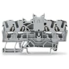 WAGO ELETTRONICA - Morsetto a doppio potenziale.2,5 mm².con doppio slot per marcatura centrale.grigio 2002-1441