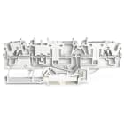 WAGO ELETTRONICA - Morsetto di base per 2 conduttori.per guida DIN 35 x 15 e 35 x 7,5.2,5 mm².bianco