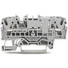 WAGO ELETTRONICA - Morsetto passante per 2 conduttori.2,5 mm².con opzione per prova.grigio 2002-1601