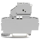 WAGO ELETTRONICA - Morsetto con fusibile per 2 conduttori.con portafusibile pivotante.e piastra terminale.grigio