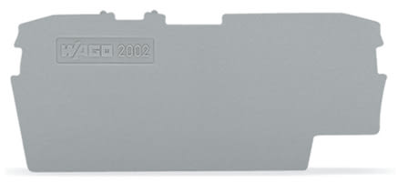 WAGO ELETTRONICA - Piastra terminale e intermedia.spessore 1 mm.grigio