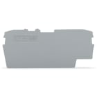 WAGO ELETTRONICA - Piastra terminale e intermedia.spessore 1 mm.grigio