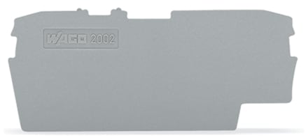 WAGO ELETTRONICA - Piastra terminale e intermedia.spessore 1 mm.grigio