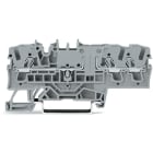 WAGO ELETTRONICA - Morsetto passante per 3 conduttori.2,5 mm².con opzione per prova.grigio
