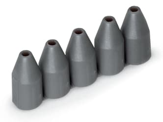 WAGO ELETTRONICA - Fermaisolante.0,75 - 1 mm².5 pezzi/striscia.grigio scuro 2002-172