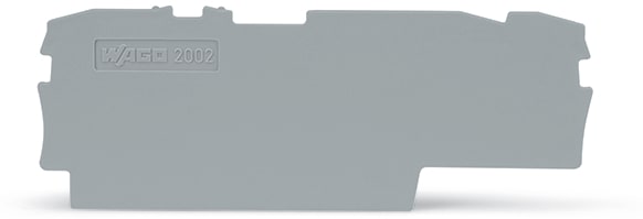 WAGO ELETTRONICA - Piastra terminale e intermedia.spessore 1 mm.grigio