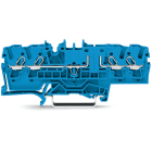 WAGO ELETTRONICA - Morsetto passante per 4 conduttori.2,5 mm².con opzione per prova.blu