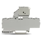 WAGO ELETTRONICA - Morsetto con fusibile per 4 conduttori.con portafusibile pivotante.e piastra terminale.grigio