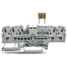 WAGO ELETTRONICA - Morsetto con fusibile per 4 conduttori.per mini-fusibili a lama da automobile.con opzione per prova.grigio