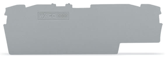 WAGO ELETTRONICA - Piastra terminale e intermedia.spessore 1 mm.grigio