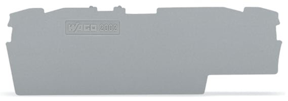 WAGO ELETTRONICA - Piastra terminale e intermedia.spessore 1 mm.grigio