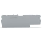 WAGO ELETTRONICA - Piastra terminale e intermedia.spessore 1 mm.grigio