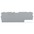 WAGO ELETTRONICA - Piastra terminale e intermedia.spessore 1 mm.grigio
